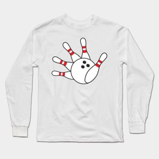 Hey Bowling! (Bowling hand) Long Sleeve T-Shirt